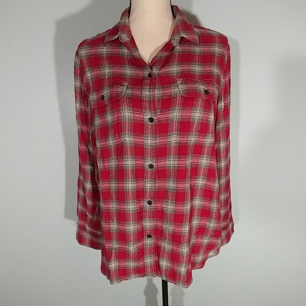 Madewell Plaid blouse